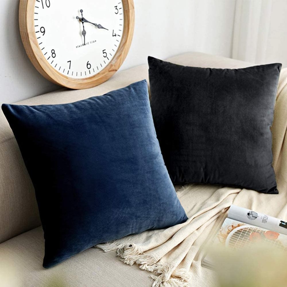 26x26 Charcoal Grey Zippered Square Pillow Cover